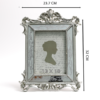 Khung ảnh hoa văn kiếng 151W - Bạc - KH