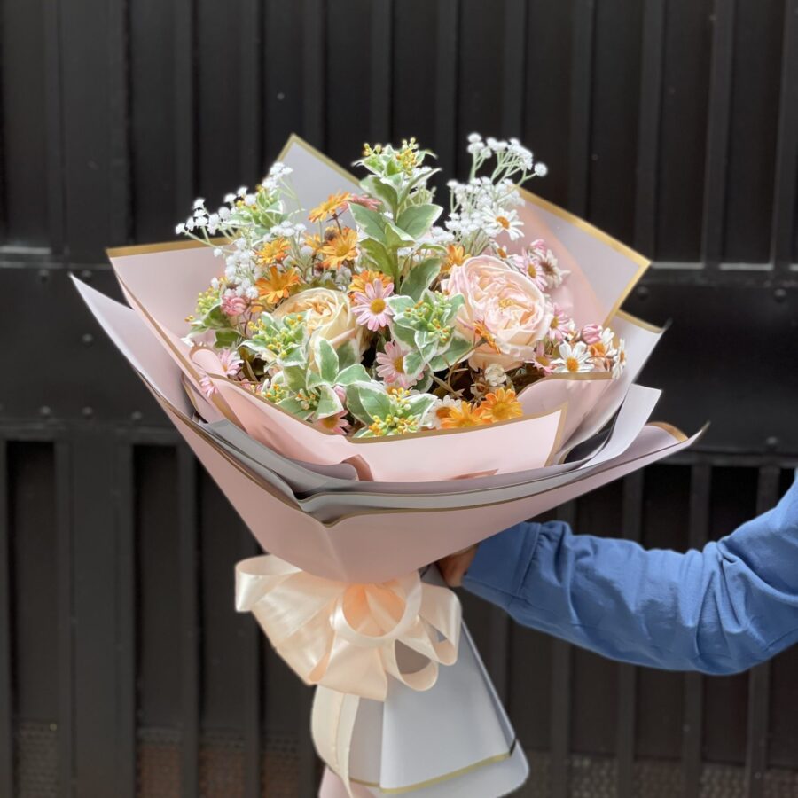 Bó hoa đơn giản