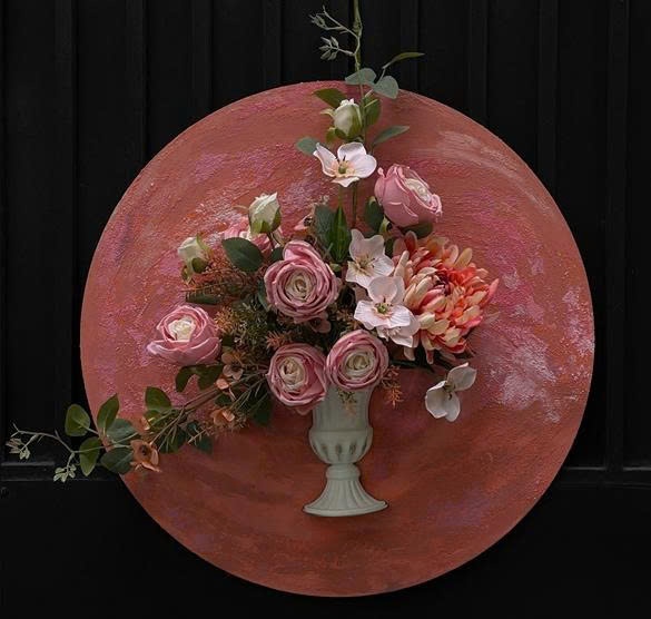 Tranh hoa hồng cam - LC