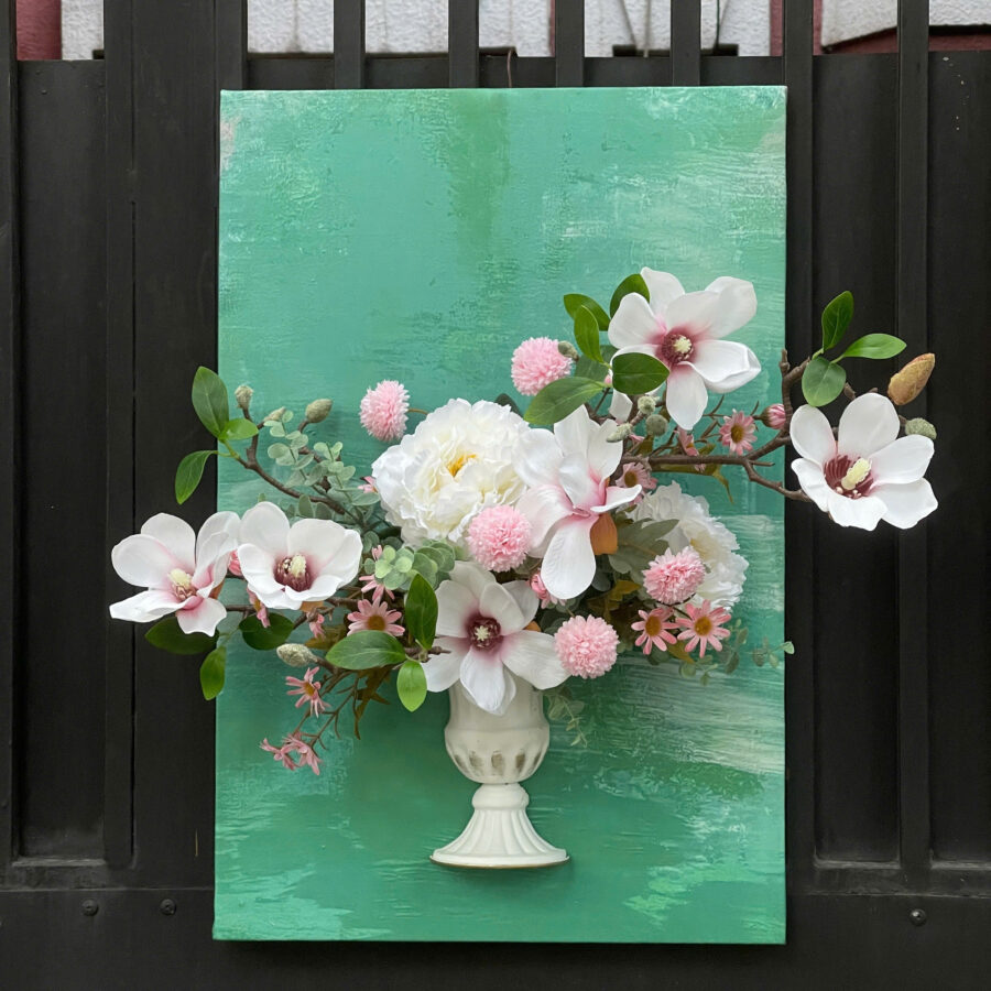 Tranh hoa mộc lan - Hồng nhạt - LC