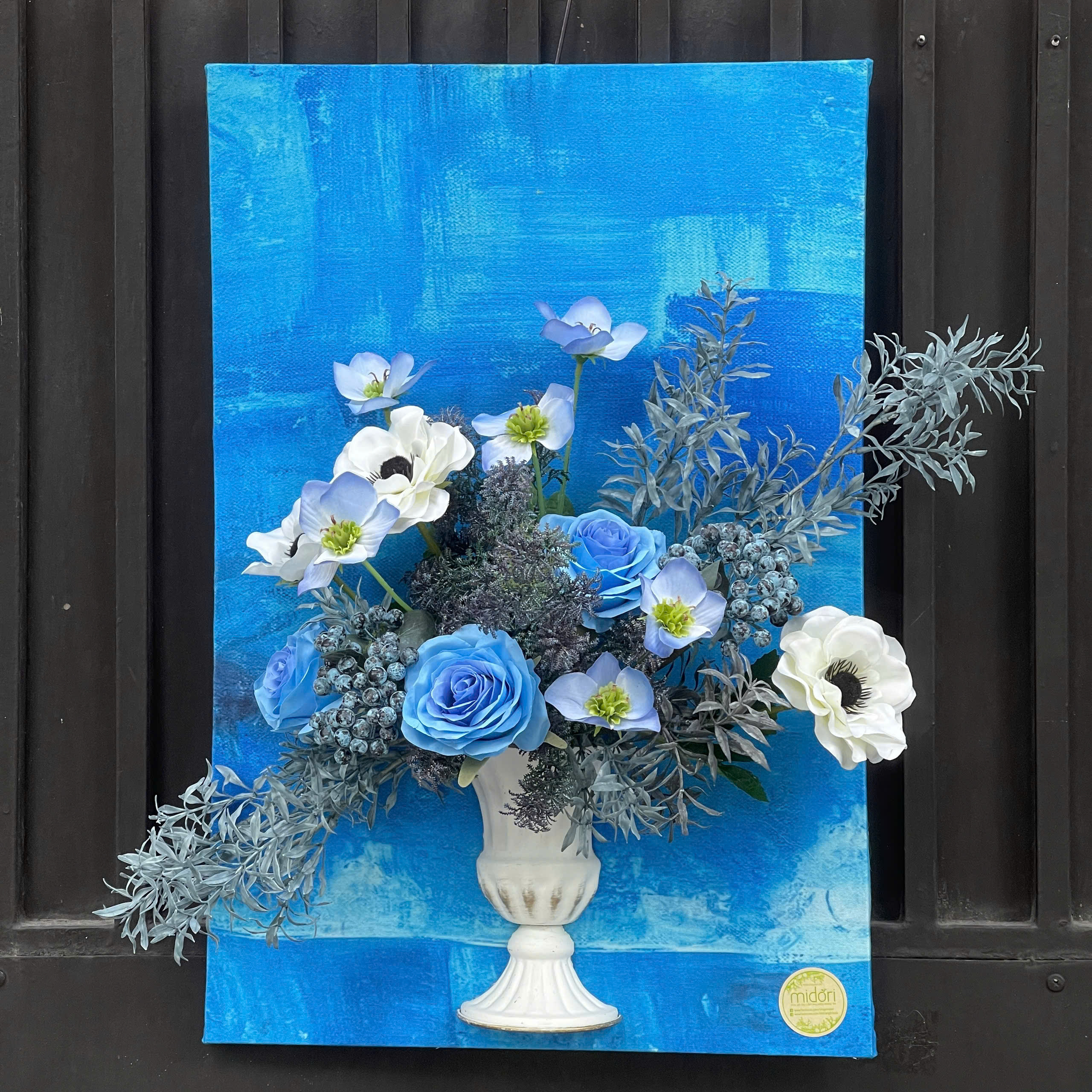 Tranh hoa xanh biển - LC